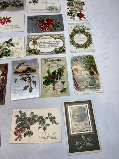 30+ Early 1900’s Christmas Postcard Lot German Tuck & Sons Sander & Feinberg