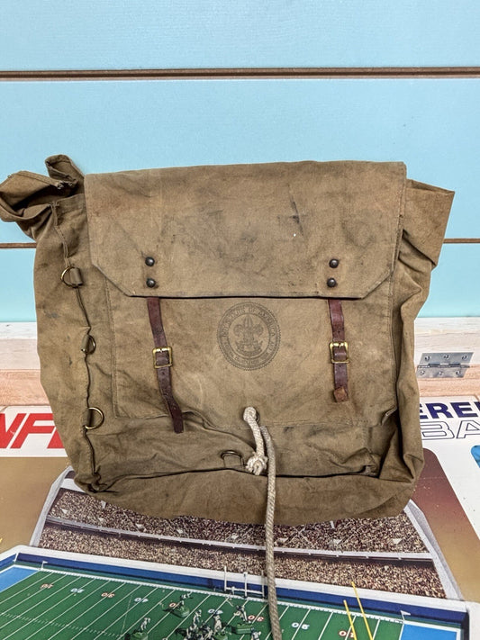 VTG 50’s Boy Scouts America 574 Yucca Pack Canvas Diamond National Council NYC