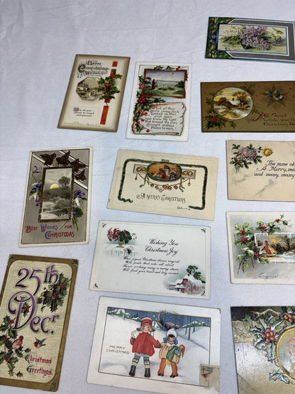 30+ Early 1900’s Christmas Postcard Lot German Tuck & Sons Sander & Feinberg